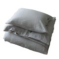 Aina bedding set for adults Fog (bluish light grey)