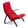 Tetrimäki Grasshopper armchair, black Czerwony wełna