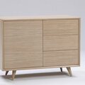 Jalo sideboard 120 cm A wooden door on the right and three drawers on the left