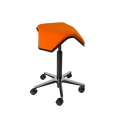 MyKolme design Oy ILOA One Office Chair Svart ash / orange tyg