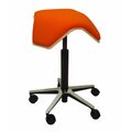 MyKolme design Oy ILOA One Office Chair Natural birch / orange fabric