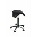 MyKolme design Oy Chaise de bureau ILOA One Couleur naturelle bouleau / noir tissu