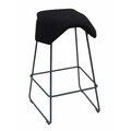 MyKolme design Oy ILOA Joy Bar - bar stool Must sünteetiline nahk