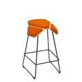 MyKolme design Oy ILOA+ Bar - Bar Stool Natural Берёза / оранжевый Ткань