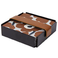 Miiko Design Oy Napkin Box Black / brown strap, small