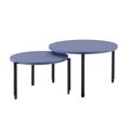 Baletti sofa table, Neptunus blue Μαύρο
