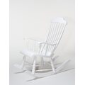 Traditional rocking chair Dipinto bianco