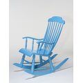 Traditional rocking chair Light blue