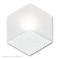 Siinne Heksagon-akustiikkapaneeli valolla Valkoinen (taittuu hiukan harmaaseen)