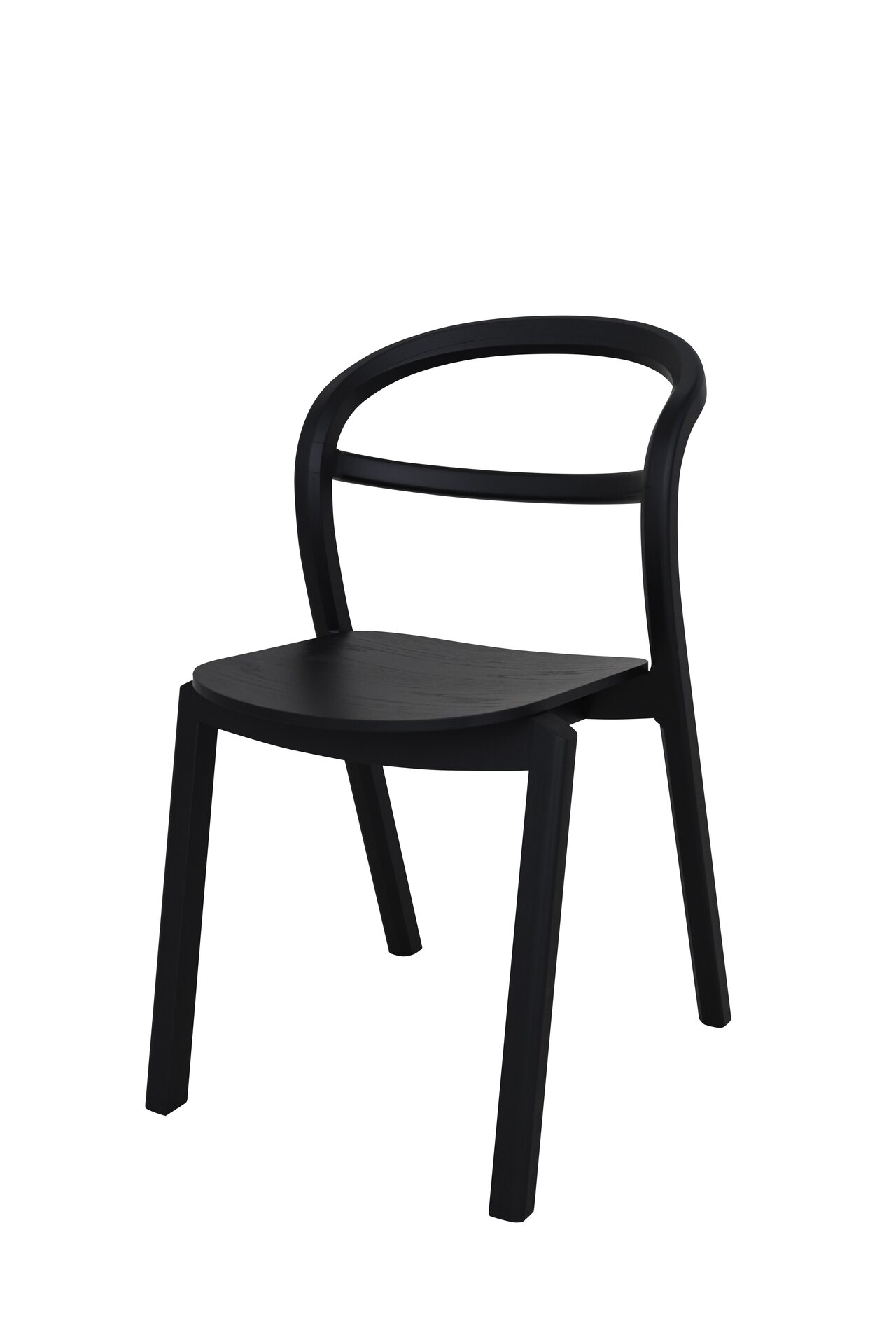 Kastu-tuoli Maalattu musta koivu