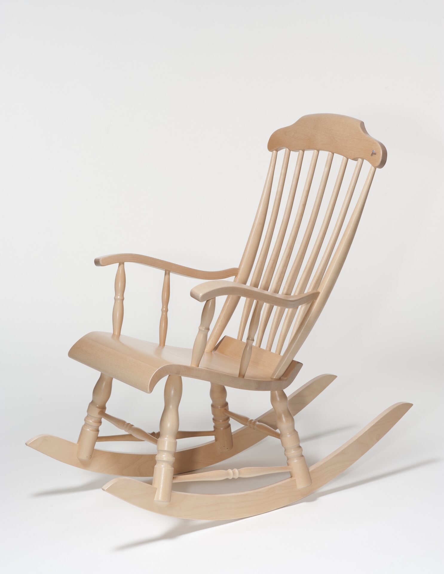 Perinteinen-keinutuoli Luonnonvärinen koivu