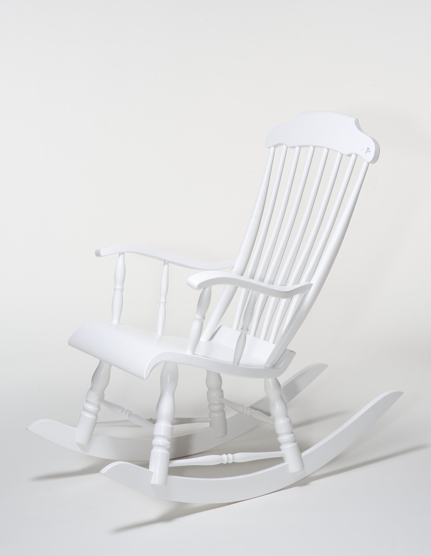 Perinteinen-keinutuoli Maalattu valkoinen