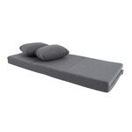 Kiteen Huonekalutehdas Notte Divan/Sofa Bed 200 cm Hörnfällbar madrasssats 200 cm grå