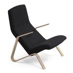 Sessel Grasshopper, Birke Schwarz wolle
