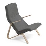 Sessel Grasshopper, Birke Dunkelgrau wolle