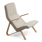 Grasshopper armchair, oak Beige lana