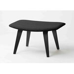 Grasshopper Fußhocker Schwarz/schwarz Stoff