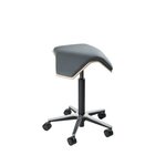 MyKolme design Oy ILOA One -työtuoli Luonnonvärinen koivu / harmaa kangas