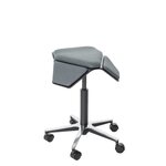 MyKolme design Oy ILOA+ -työtuoli Musta saarni / harmaa kangas