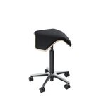 MyKolme design Oy ILOA One -työtuoli Musta saarni / musta keinonahka