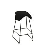 MyKolme design Oy ILOA One Bar - Bar Stool Black ash / black fabric