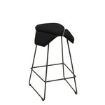 MyKolme design Oy ILOA+ Bar - Bar Stool Black ash / black fabric