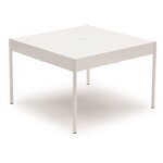 Vivero La Table coffee table with steel legs White/ST