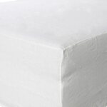 Alku fitted sheet Natural white
