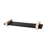 Lako-hylly 70 cm Musta/puu