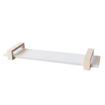 Lako-hylly 70 cm Valkoinen/puu