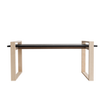 Luoto bench Svart