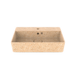 Woodio Cube60 sink with faucet installation Natural