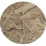 Lastu wall clock Natural/gold