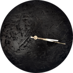 Lastu wall clock Negro/gold