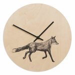 Miiko Design Oy Wall Clock Birch & Fox Fox