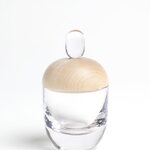 Lyyli Box Medium, clear glass and clear knob