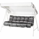 Varax Riviera garden swing for three Grey 83B