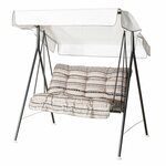 Varax Duo-, Duetto-puutarhakeinu pehmustesarja Harmaa / beige 81B