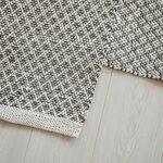 Kik-products Talvimetsä Teppich Weiß / grau