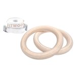 FitWood Turnringen voor kinderen Hout skionderhoud - wit