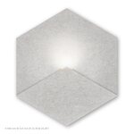 Siinne Hexagon Acoustic panel with light Light grey (NCS S 2000-N)