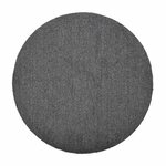 VM Carpet Viita-villa-pellavanukkamatto pyöreä, Musta, 100 cm Musta 79