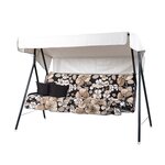 Varax Suvi-puutarhakeinu 3-hengen Harmaa-beige 97B