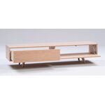 Jalo surface with drawers or clapperboard doors A drawer on the left side and clapperboard door on the right