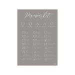 2 x ilo design Pesumerkit poster Beige