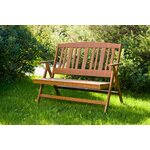 Varax Nadja bench for two Brown