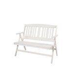 Varax Nadja bench for two White
