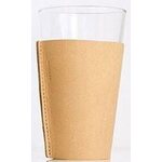Gedigo Piece of Finland Drinking Glass with Leather Cover 2 pcs Natural δέρμα