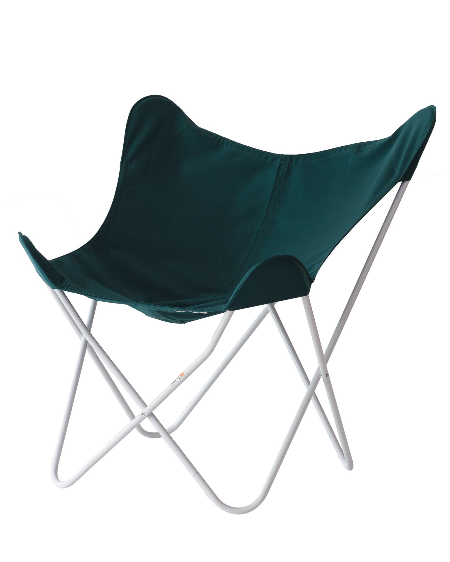 Varax Butterfly chair with white body Grün Stoff