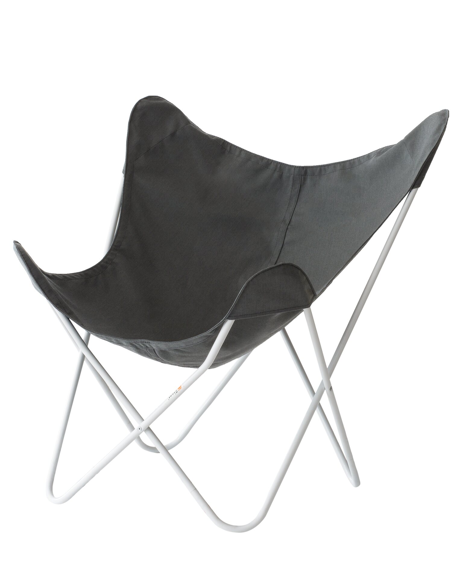 Varax Butterfly chair with white body Grau Stoff